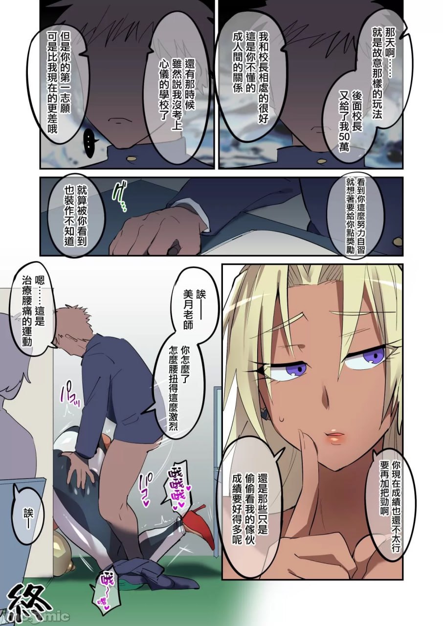 对轻视世间的巨臀黑皮辣妹补习老师施以正义的铁槌 第21页