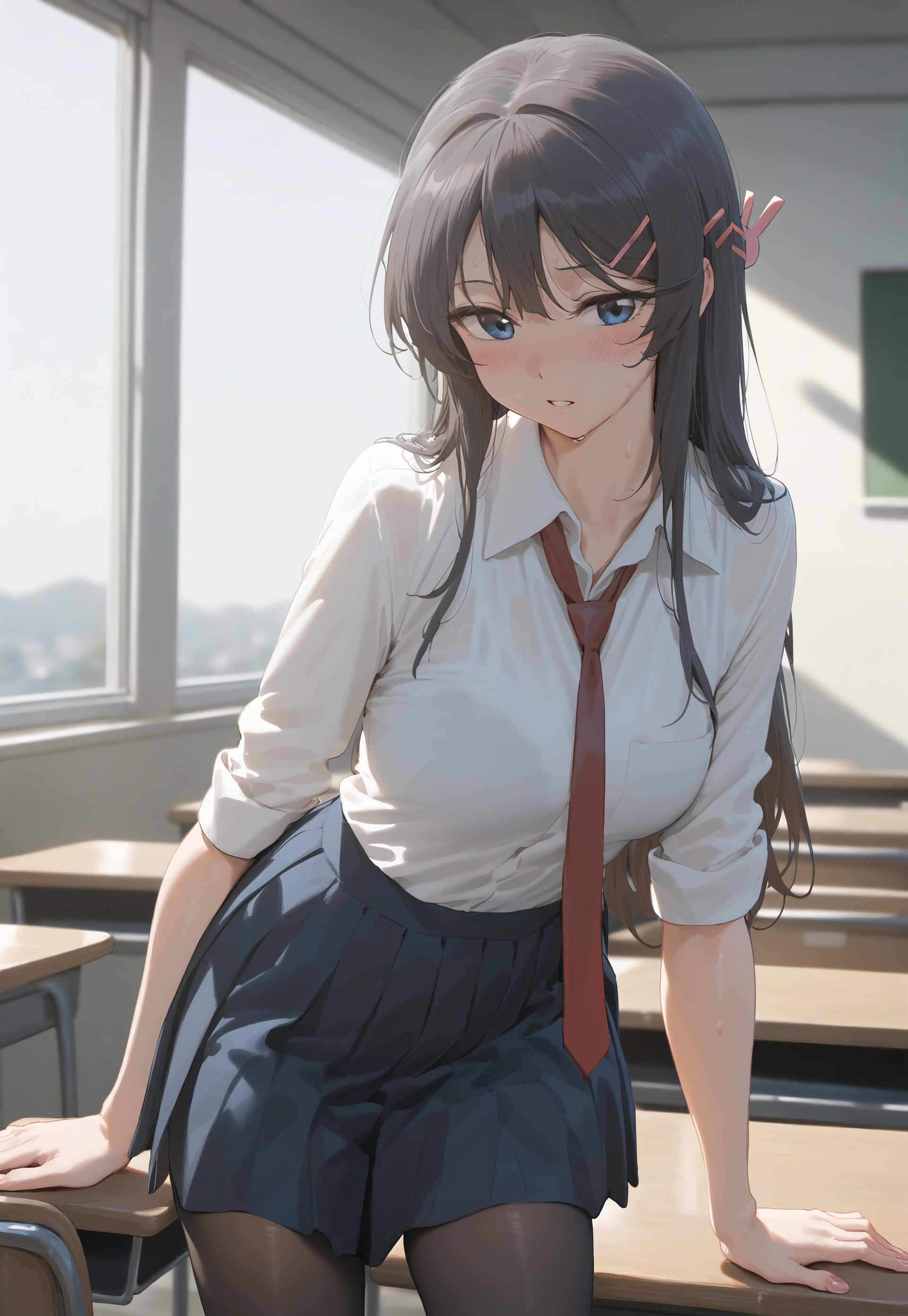 樱岛麻衣-制服足交 第1页