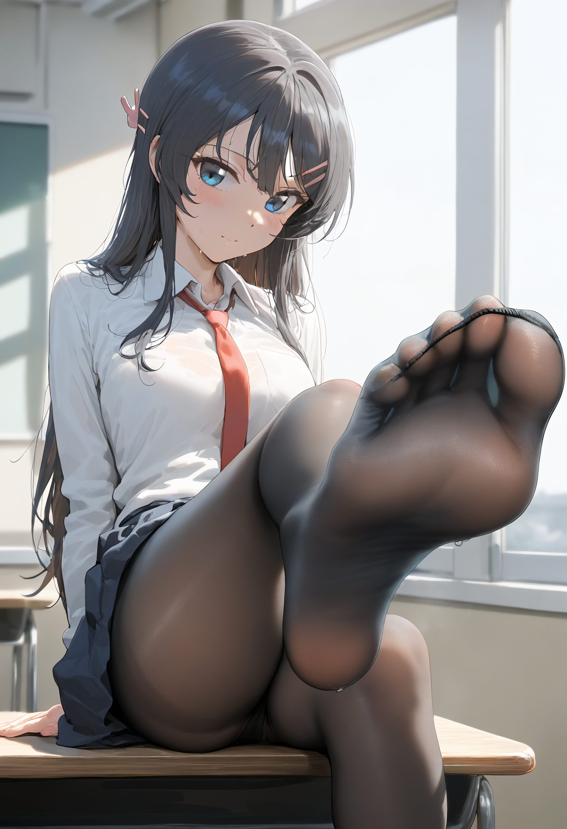 樱岛麻衣-制服足交 第2页