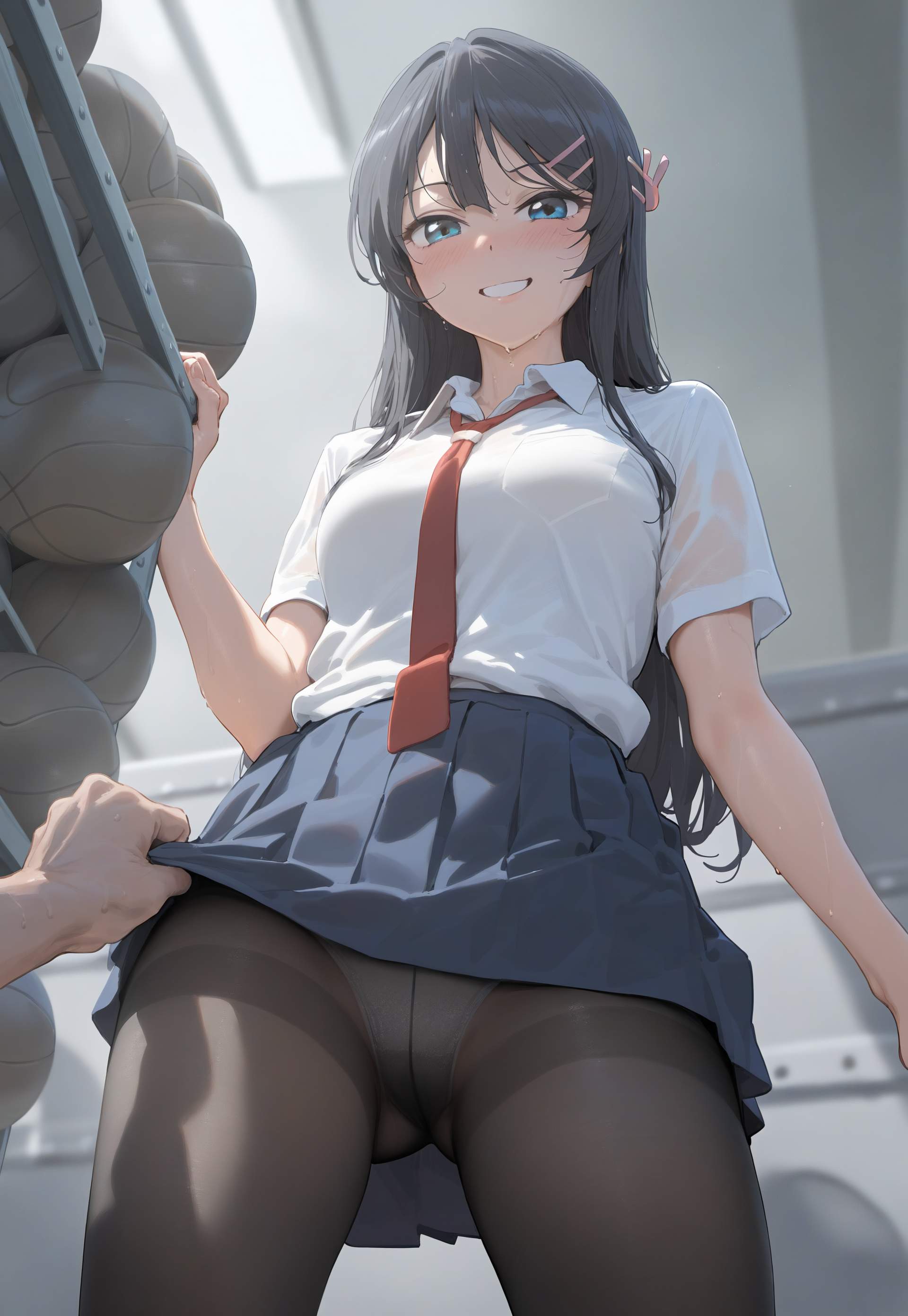 樱岛麻衣-制服足交 第14页