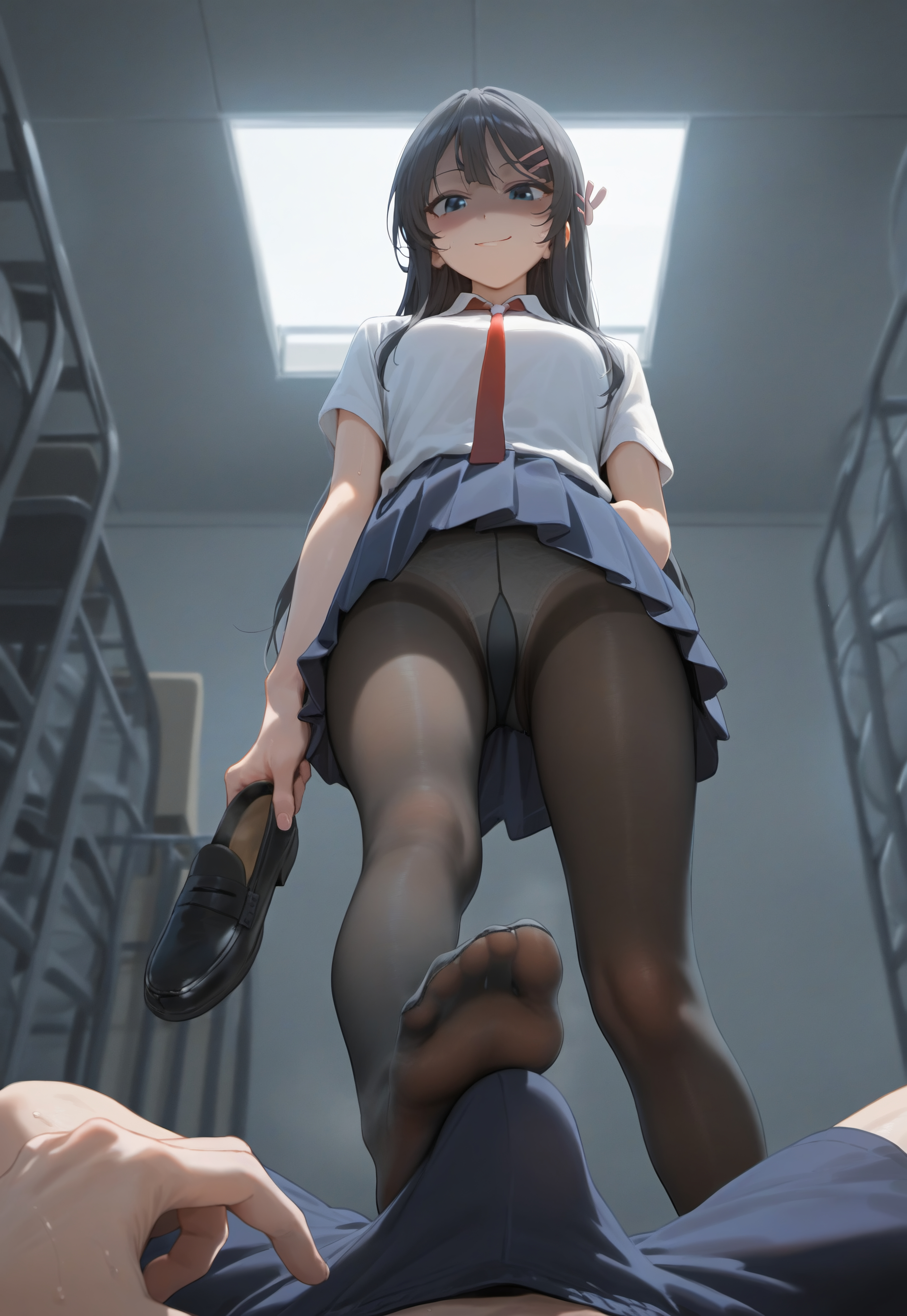 樱岛麻衣-制服足交 第20页