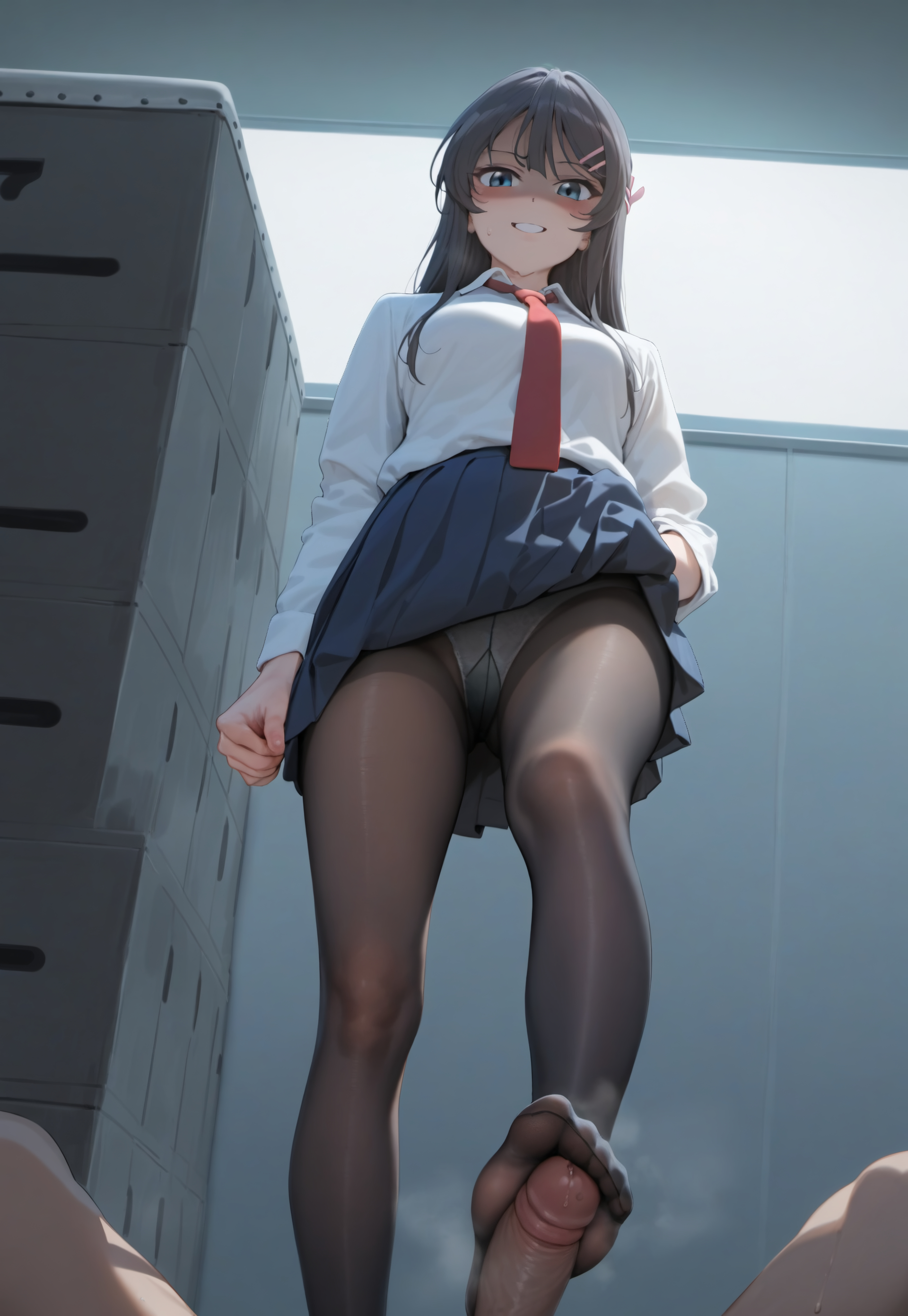 樱岛麻衣-制服足交 第30页