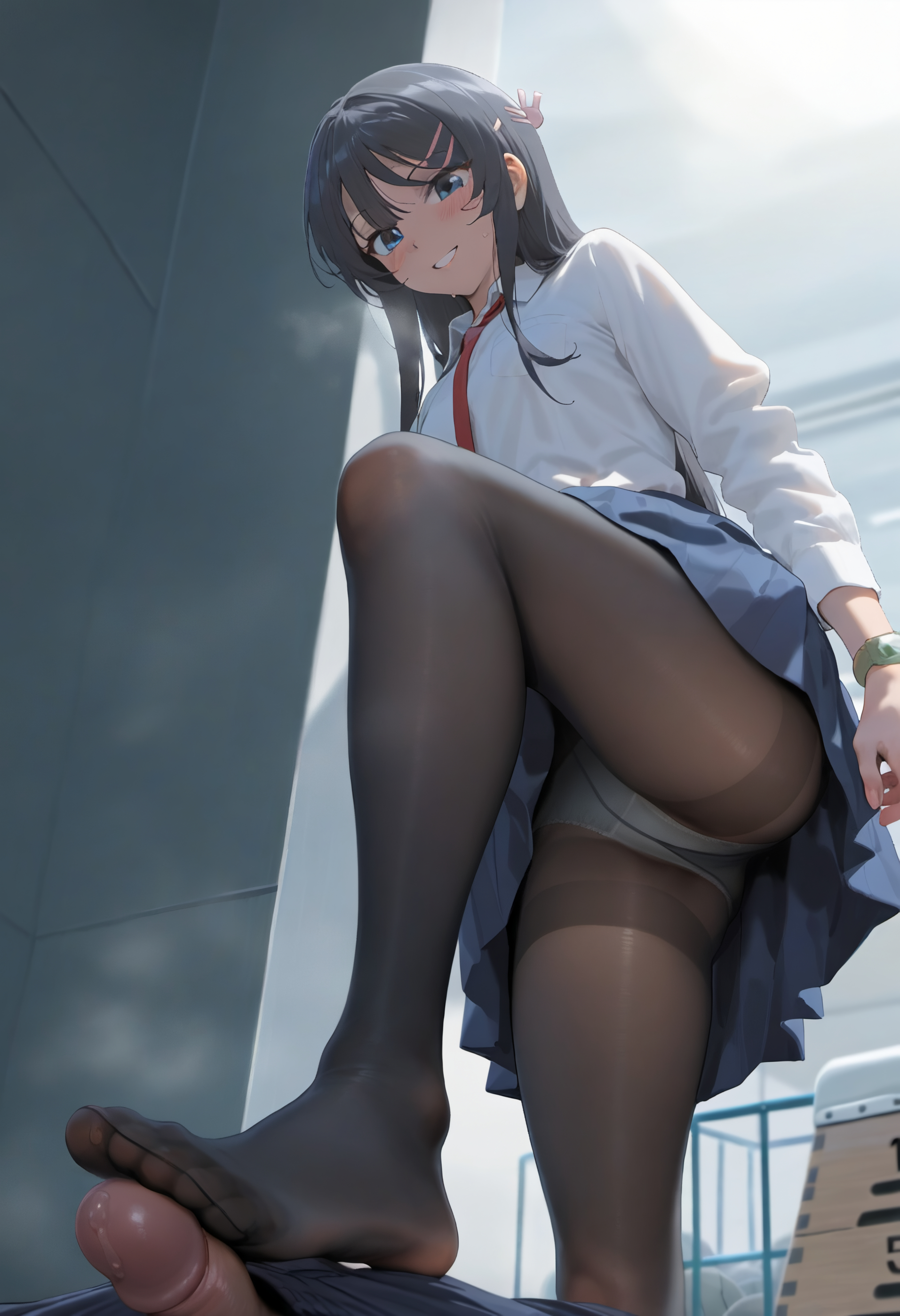 樱岛麻衣-制服足交 第31页