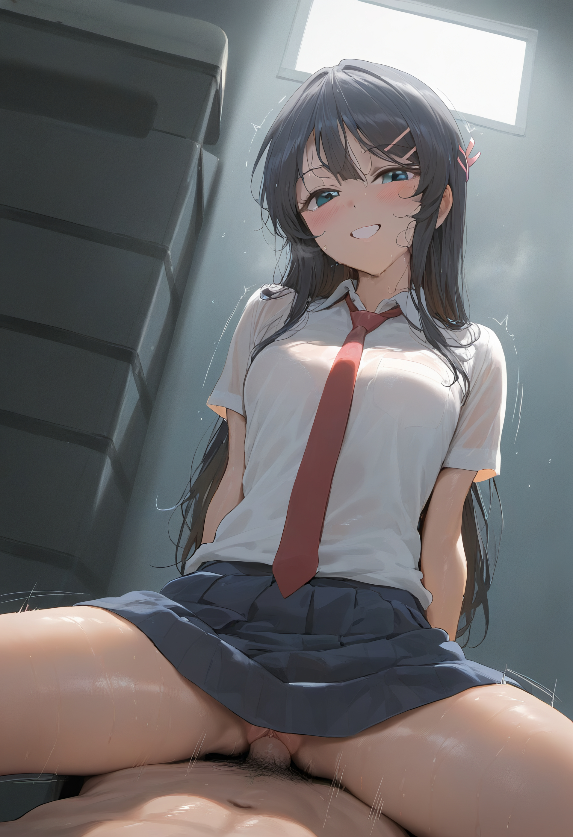 樱岛麻衣-制服足交 第45页