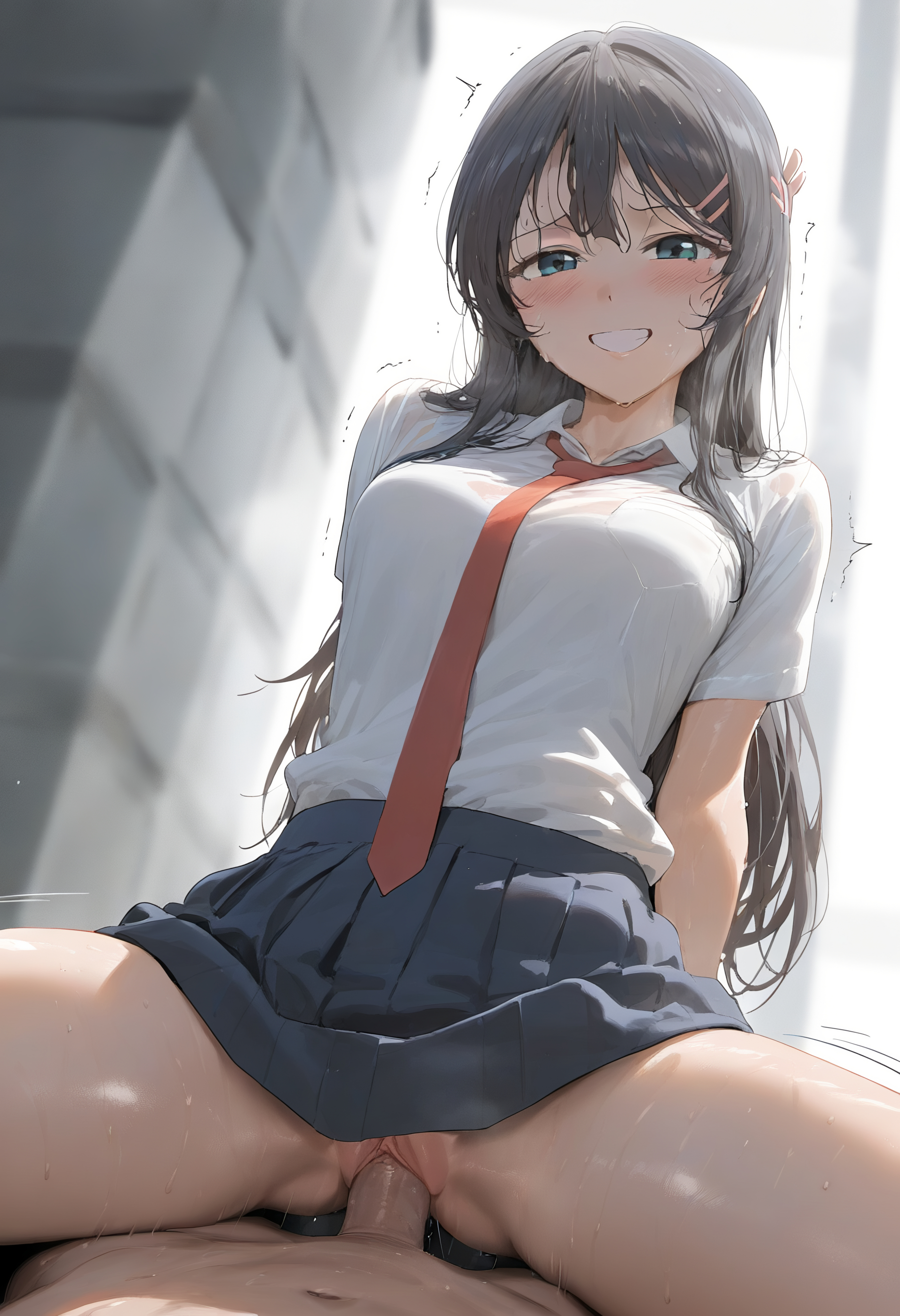 樱岛麻衣-制服足交 第47页