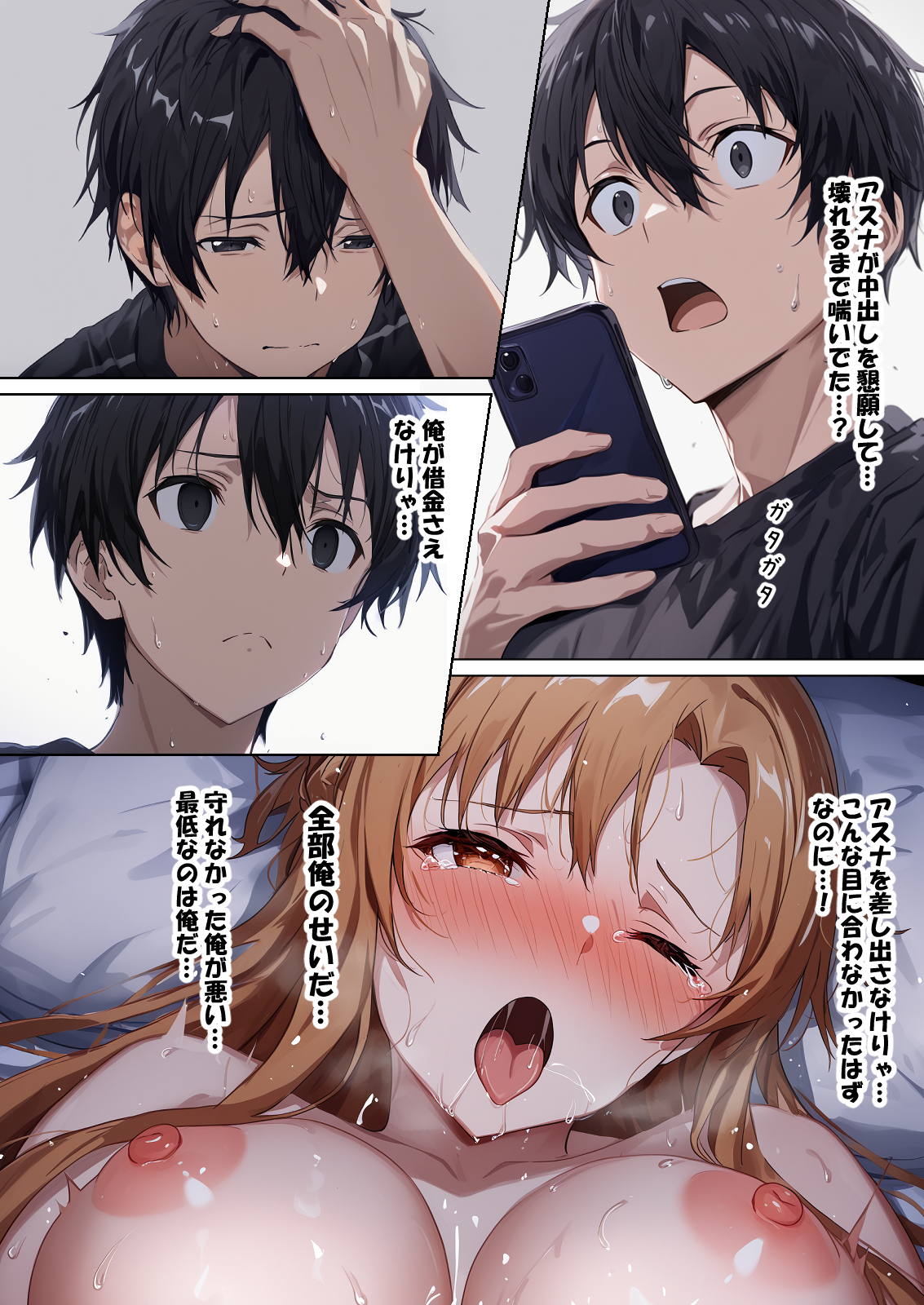 被寝取堕落的女主角 SAO 亚丝娜4 第121页
