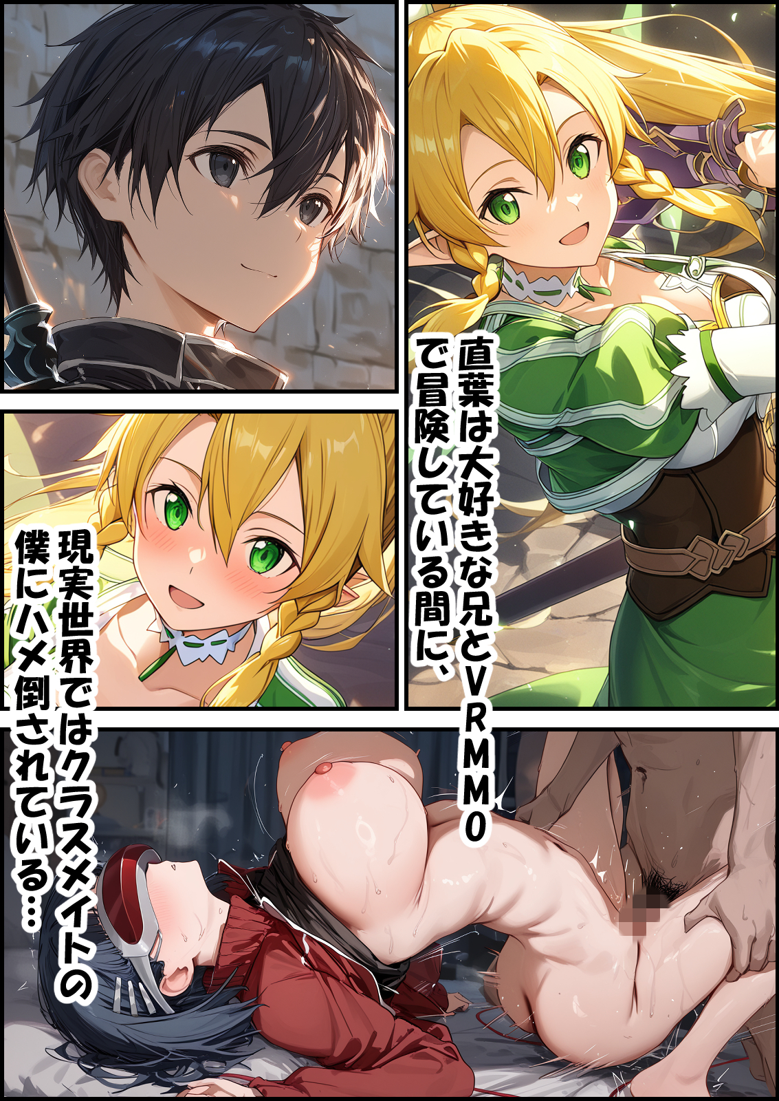 被寝取堕落的女主角 SAO 亚丝娜4 第166页