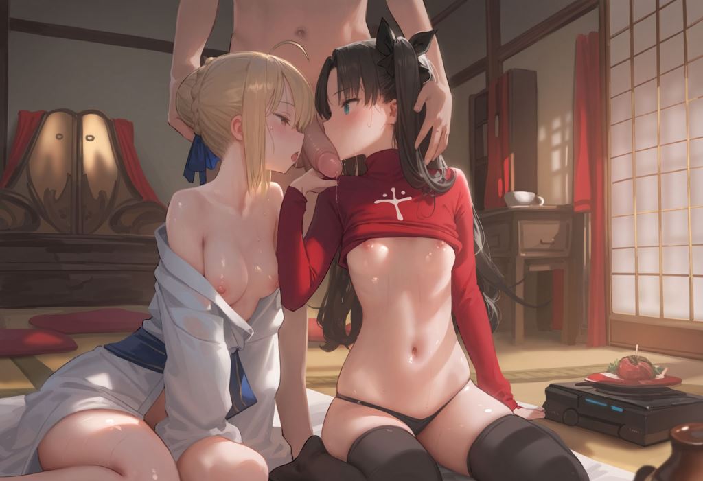 Saber × 凛 CG 第18页