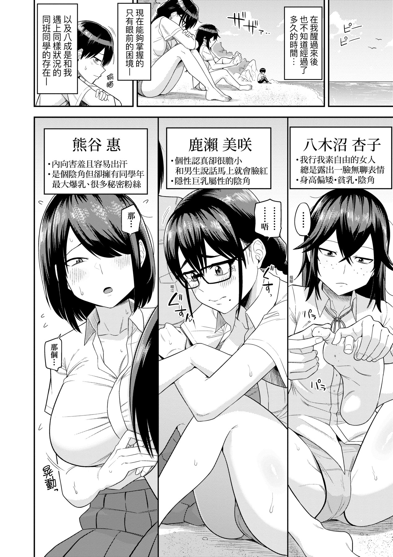无人岛上，与对SEX超级感兴趣的超级淫荡阴暗系女生们过后宫生活 第7页