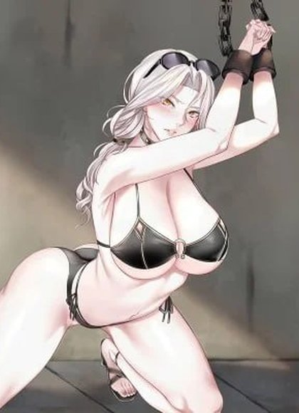 被手铐铐住的卡米拉被强壮的狗从后面侵犯